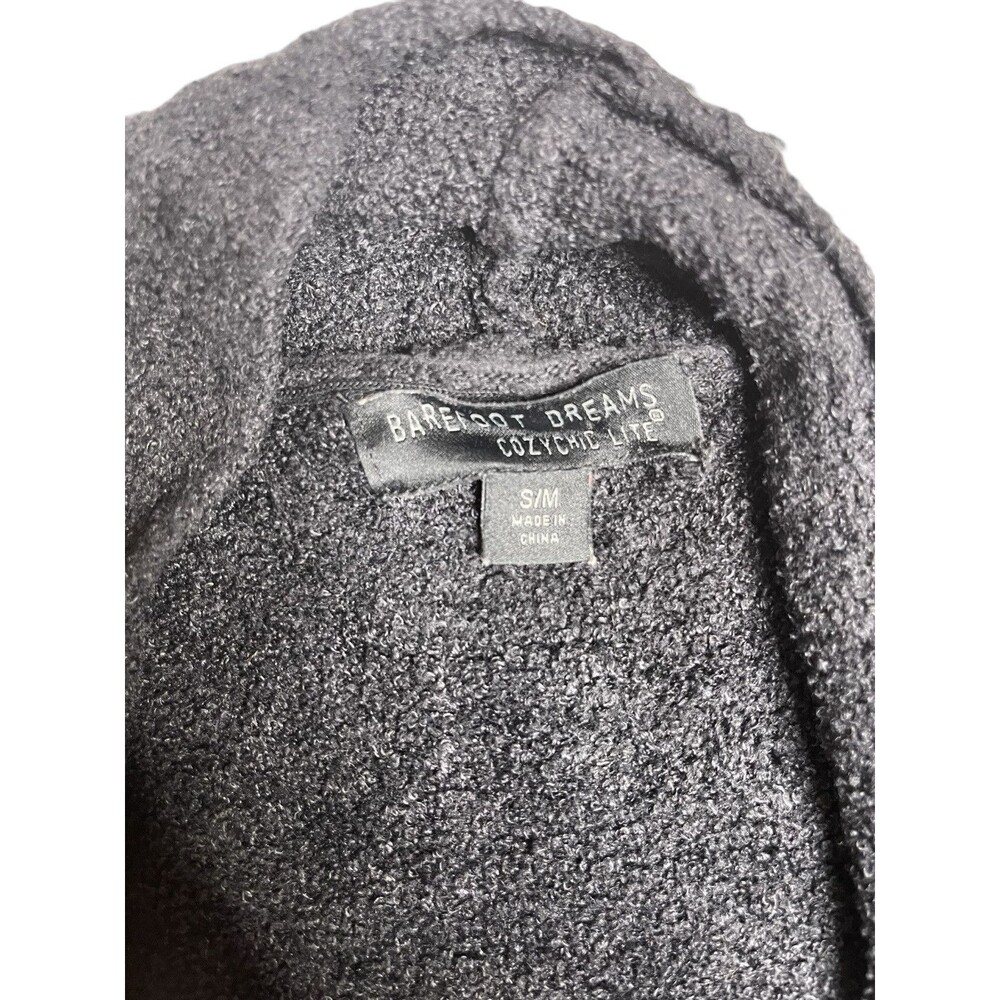 Barefoot Dreams Cozy Chic Lite Cascade Cardigan Sweater Black Women S / M - Picture 4 of 10
